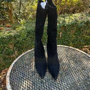 Miu Miu Elegant Black Suede Women's Boots